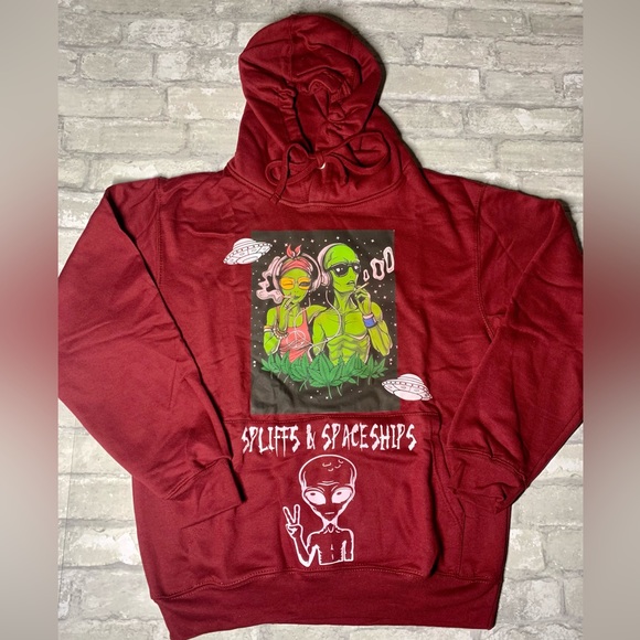 EVOLVE: SPLIFFS & SPACESHIPS CUSTOM HOODIE (UNISEX) - Picture 6 of 12